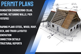 create structural engineering plans, residential building plan, framing plans