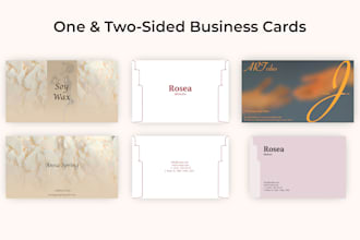 design custom one and two sided business cards