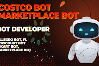 build cdiscount bot, costco bot, allegro bot, flipkart bot, marketplace bot