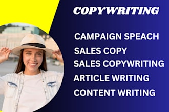 do email copy, sales copy, lead copy, website copywriting of any kind