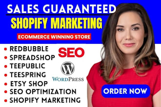 do etsy store link promotion, redbubble,teepublic,teespring marketing