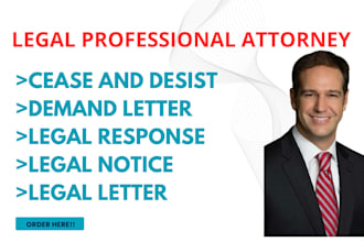 draft cease and desist, agreement, legal notices, demand letter, legal contracts