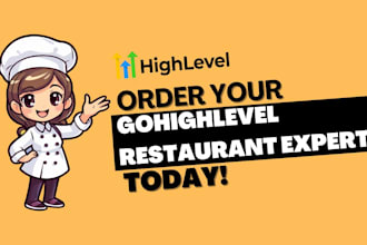 gohighlevel restaurant website landing page online ordering sales funnel expert