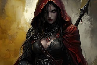 create fantasy, sci fi, character with hyperrealistic style