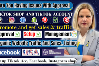 setup 30k US and UK tiktok shop, category approval, top selling product listing