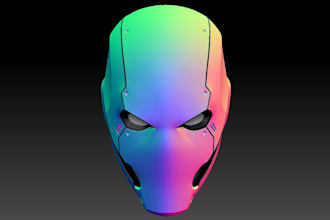 sculpt 3d helmet, 3d mask, 3d model, 3d cosplay, 3d armor, 3d design, 3d weapons