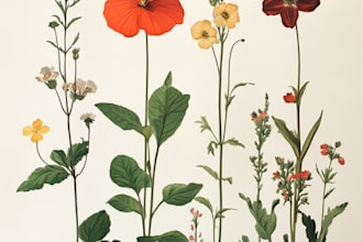 design vector botanical illustrations or any plants