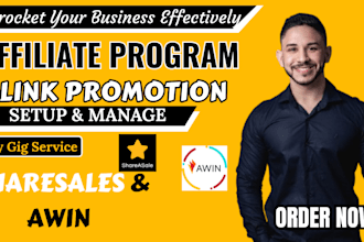 setup manage and optimize affiliate program on sharesale, awin and impact