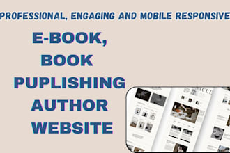 create author website book website ebook website design children author website
