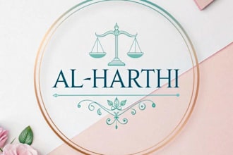 make incredible feminine modern law firm logo design