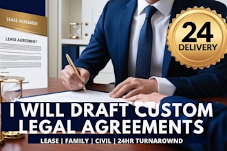 be your 24 hours delivery online lawyer review and draft legal contract agreemen
