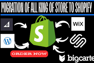 clone migrate wix wordpress bigcommerce squarespace weebly magento to shopify