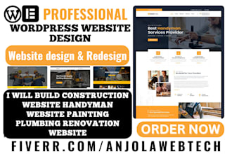 build construction website handyman website painting plumbing renovation website