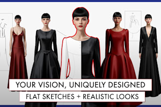 create lifelike fashion visuals from flat sketches using ai