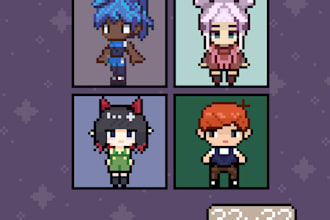 create custom pixel characters for your game or project