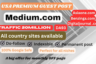 write and publish article on quora,com and medium,com google index