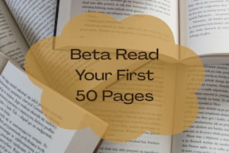 beta read your first 50 pages