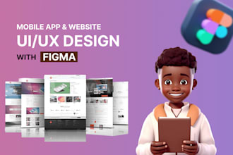 do figma website design, app ui ux design, saas,  dashboard ui