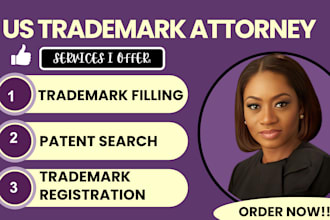 do US trademark attorney filing trademark search patent check and brand registry