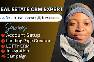 setup and manage real estate lofty crm website followupboss kvcore