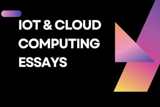 write networking, cloud computing, iot essay or article