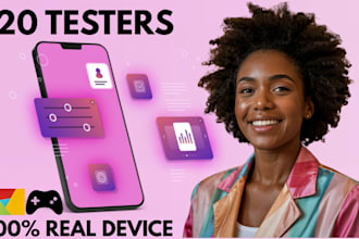 provide 12 testers and 20 testers for google play store app
