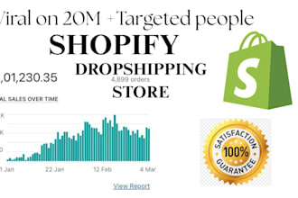 build shopify dropshipping store website design product research development