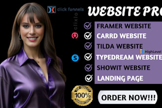 design framer website carrd website tilda website typedream showit website