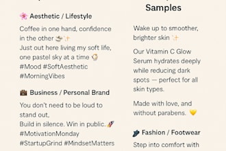 write 15 catchy instagram captions or product descriptions