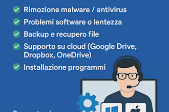assistenza tecnica remota per PC windows e mac