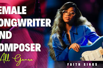 produce edm, afrohouse techno house, jazz afrobeat trance music as female singer