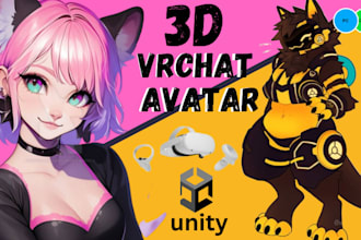 create 3d custom model vrchat avatar vrc furry avatar vr character, nsfw