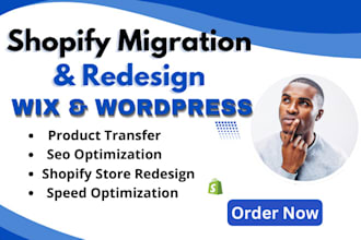 do shopify store migration, wix to shopify, wordpress to shopify