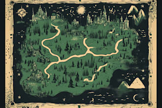 create a high quality high detail fantasy map for dnd