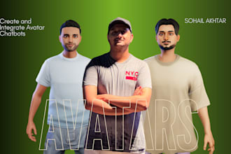 create custom ai 3d avatars with chatbots, animations, and lip sync