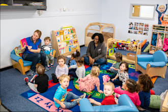 design childcare website daycare website preschools, home care website and app