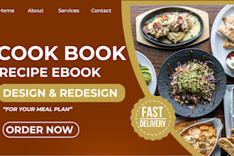 cookbook writer cookbook workbook design meal plan cookbook recipe ebook design