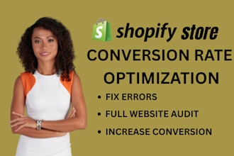 increase your conversion rate with cro optimization audit, reviews for shopify