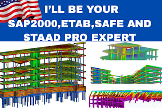 calculate structural load and design etabs , sap 2000