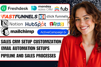 setup funnel stack clickfunnel fast funnel active campaign mailchimp monday crm