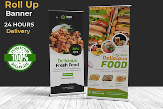 do outstanding roll up banner retractable banner in 24 hours