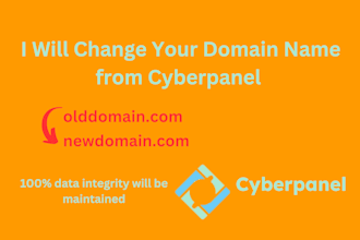 change your wordpress website domain name from cyberpanel