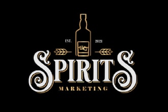 design excellent important spirits marketing logo