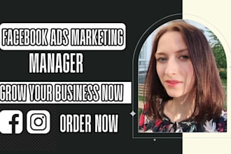 setup and manage facebook ads campaign instagram ads, fb or meta ad marketing