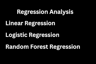 do linear, logistic, random forest regression analysis in python, rstudio, excel