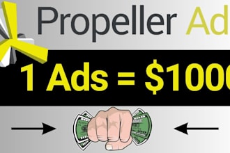 propeller ads campaign run ppc ads cpa marketing clicbank to earn 6figure daily