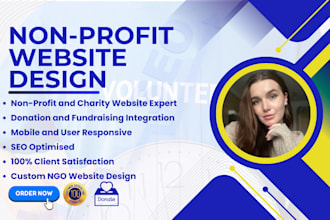 design a professional nonprofit website using wordpress, wix or godaddy