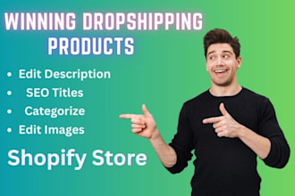 add hot selling winning products to shopify store