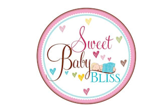 design stand out monogram sweet baby bliss logo