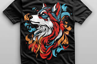 do custom graphic t shirt design for your merch